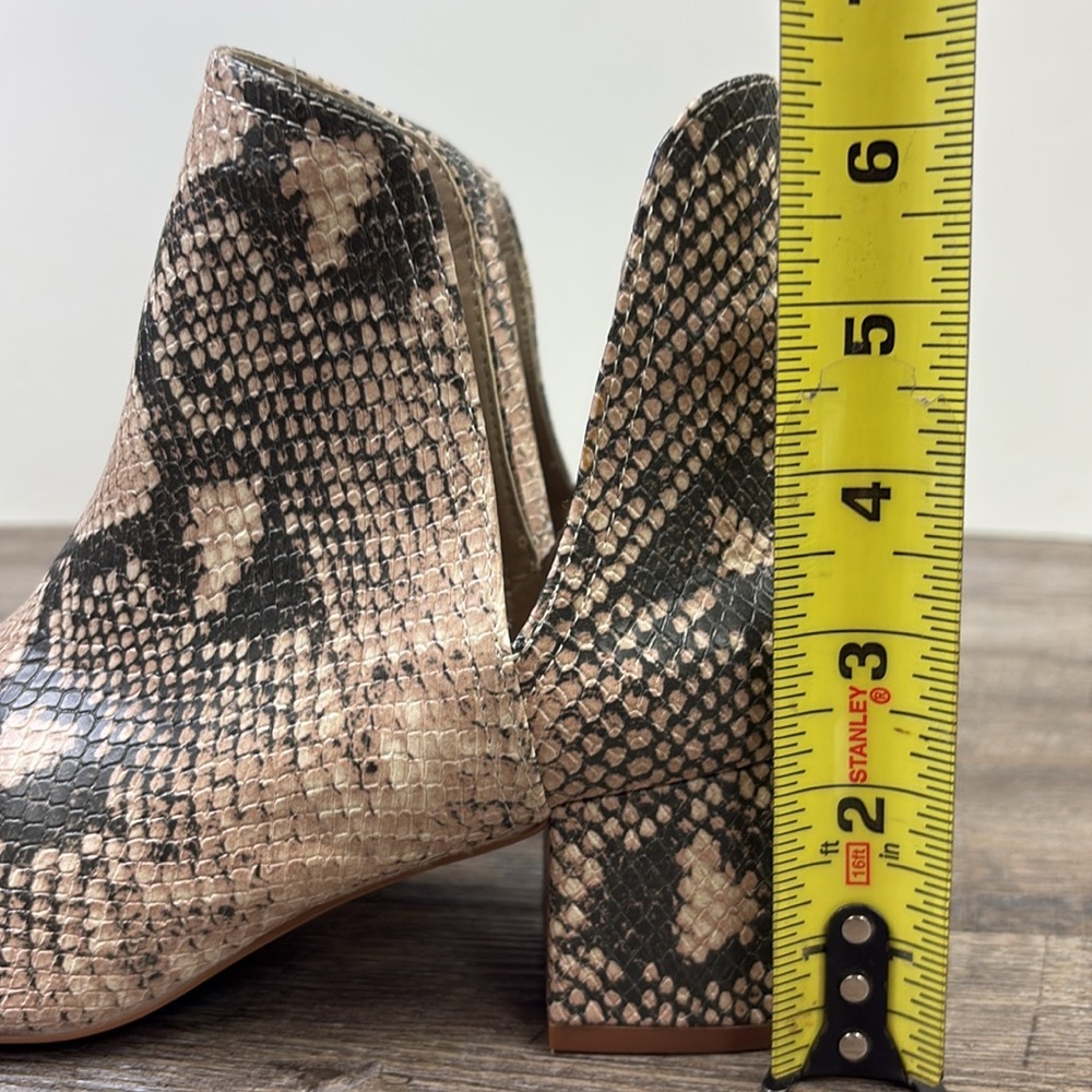 Steve Madden ROCKIR Snakeskin Embossed Ankle Boots Size 8 - Picture 7 of 10